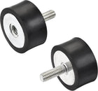 M8 Rubber Mounts, 2pcs Male/Female Shock Absorber, for Motor Generator Compressor Garage Reverse Pump Impact Air Generator Bobbins, D40mmxH20mm