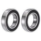 6007-2RS Deep Groove Ball Bearings 35mm Bore 62mm OD 14mm Thick Double Sealed Chrome Steel 2pcs