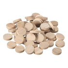 100Pcs Flat Head Wood Plugs, 13/16 Inch Wooden Button Screw Plug Wood Plugs Screw Hole Covers for Furniture Tables Chairs