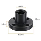 T8 POM Lead Screw Trapezoidal Nut 2mm Pitch 8mm Lead for 3D Printer Black 2Pcs