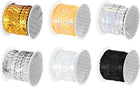 LinkMejor 6 Colors 30Yds Flat Sequins Strip, 6mm Paillette String Spool Roll Sewing String Ribbon for Fringe Sewing DIY Projects