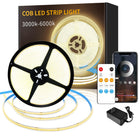 LinkMejor COB LED Strip Lights 3000K 65.6ft DC 24V Regulable Blanco