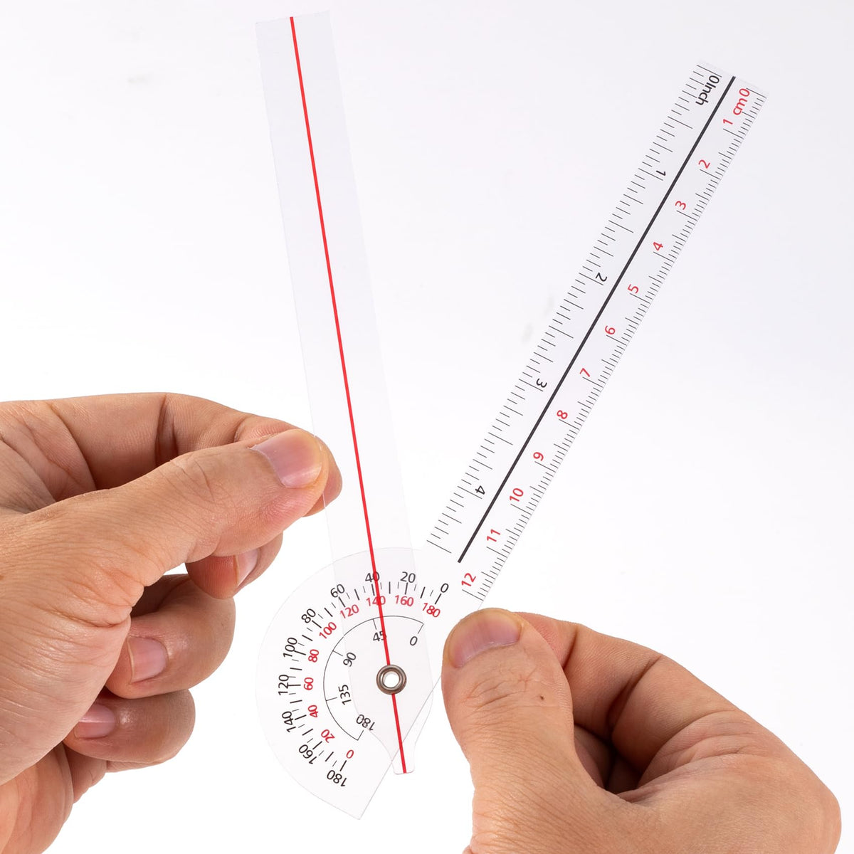 LinkMejor 1 PCS Goniometer 6 inch, 180 Graden (Plastic)