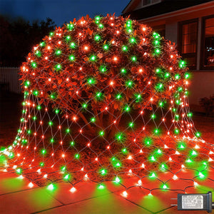 LinkMejor 14.8FT x 5FT ไฟตกแต่งคริสต์มาส สำหรับใช้ในที่กลางแจ้ง กันน้ำ และเชื่อมต่อได้