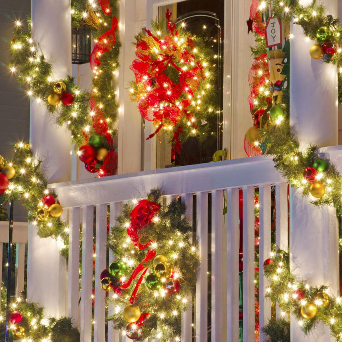 LinkMejor Warm White Battery String Lights - 4 Pack Total 66ft 200 LEDs