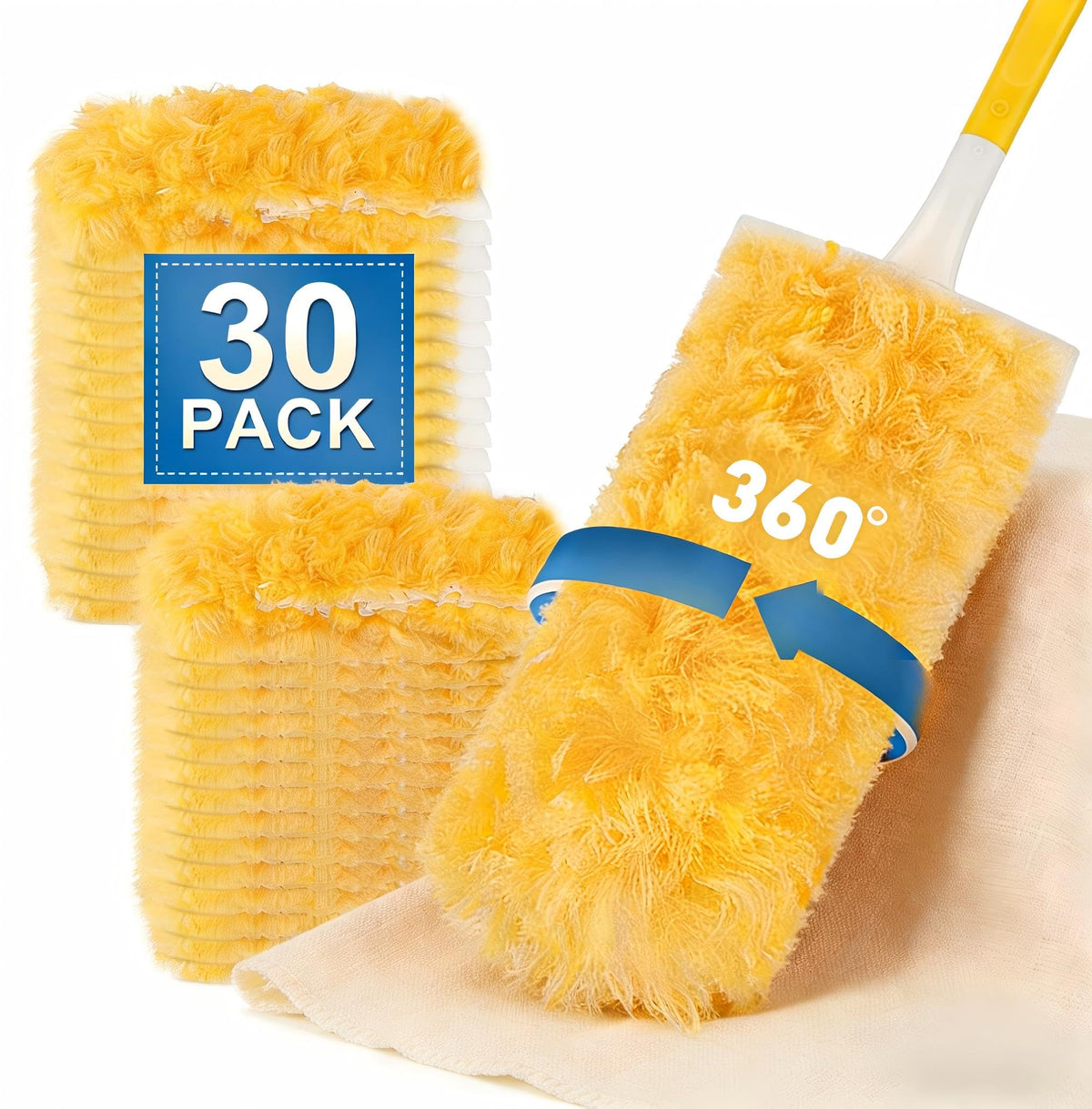 Ricambi per Asciugamano Swiffer, 30 Confezioni di Ricambi con 1 Maniglia