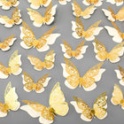 LinkMejor 120 Pieces 3D Layered Butterfly Wall Decor
