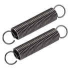 Compression Spring,20mm OD,2mm Wire Size,192.5mm Extended Length,110mm Free Length,Spring Steel,17.3Lbs Load Capacity,Grey 2pcs