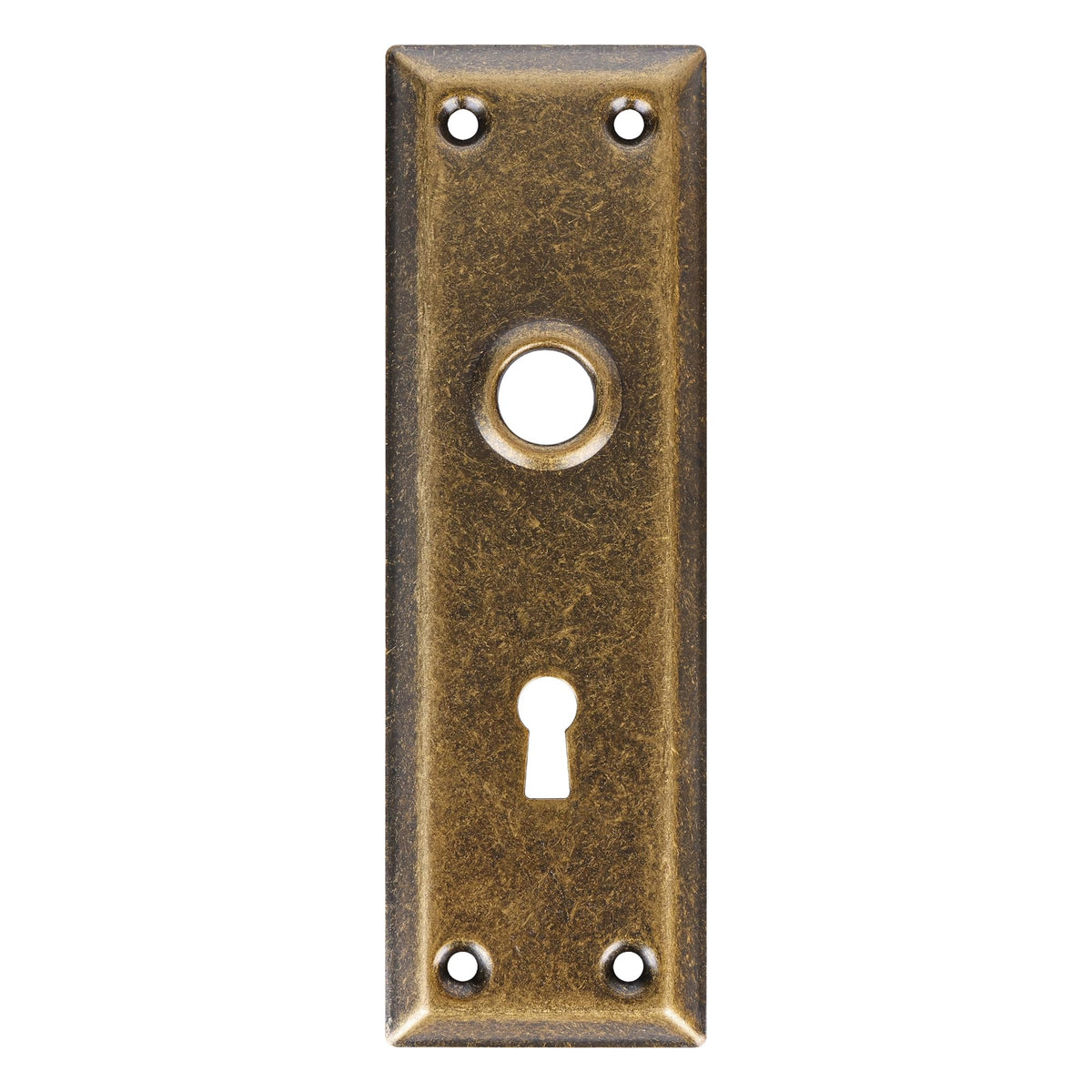 2 Pack Mortise Lock Door Plates for Interior Doors, Rectangular Backplate