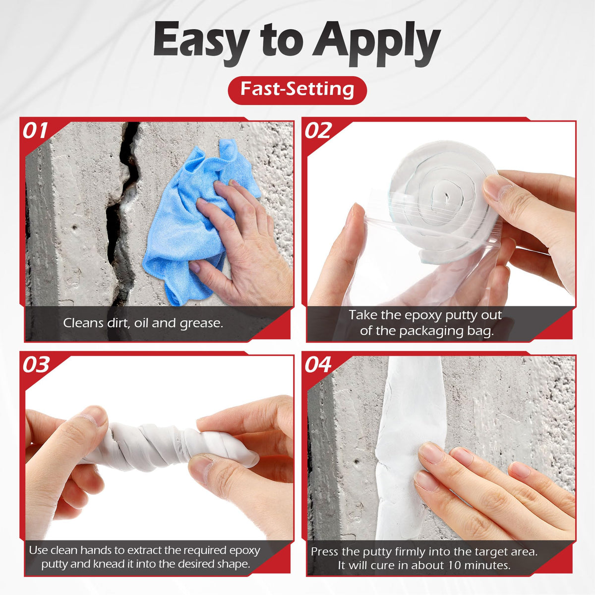 LinkMejor 1 Pack Moldable Silicone Putty White Solid Roll