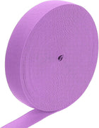 LinkMejor Elastic Band, 1" x 15 Yard Stretch Knit Elastic Bands Fabric Elastic Band for Sewing, Wigs, Waistband, Pants, Craft DIY (Plum Purple)