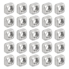 M8-1.25x6.5 Square Nuts, 304 Stainless Steel Coarse Thread Square Nuts Fasteners for Home Repairs and Professional Engineering, Silver, 60pcs
