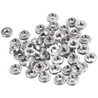 Self -Clinching Nuts,#6-32 x 0.11-Inch Stainless Steel Rivet Nut Round Head Steel Metal Sheet Mounting Hardware Fastener 100pcs