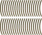 40Pcs Brass Curved Noodles Tube Beads, 2x30mm Texture Plating Spacer Bead for DIY Jewelry Making Crafts, Bronze