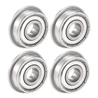 SF608ZZ Flanged Ball Bearing 8x22x7mm Double Shielded Stainless Steel Bearings 4pcs
