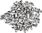Ball Chain Connector, 4mm Ball Chains Clasp Crimp Clips Link Stainless Steel Connection, Pack of 100