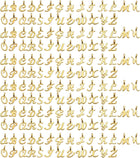 A-Z Letter Charm, 6Set/156pcs Alphabet Pendants Initial Small Letter Charm Set for DIY Bracelet Necklace Pendants Earring Jewelry, Gold