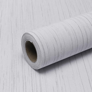 LinkMejor White Grasscloth Peel and Stick Wallpaper Vintage Texture Removable Waterproof Wallpaper for Room Walls, Cabinets, Furniture, Drawers, Desk A Set of 15.7"x300"