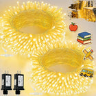 Konnekabar 2-pack 66Ft 200LED stränglytor, klassrumsljuser i varmvitt ljus