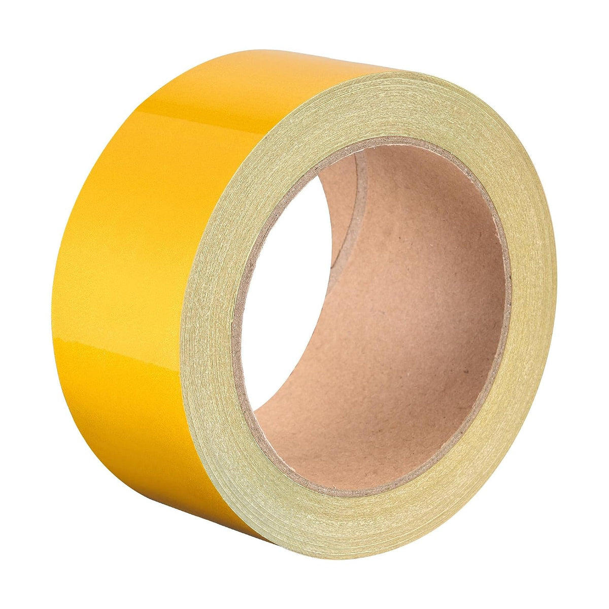 Reflective Tape Yellow, 50mm x 25m, Outdoor Waterproof Warning Tape for Bikes, RV, and Boat Striping Marking