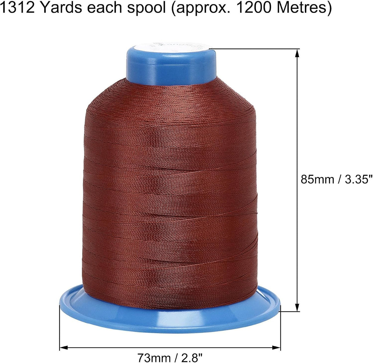 봉제용 폴리에스터 실, 1312야드, 210D/0.32mm, 수동 및 기계 봉제용, 스노우용