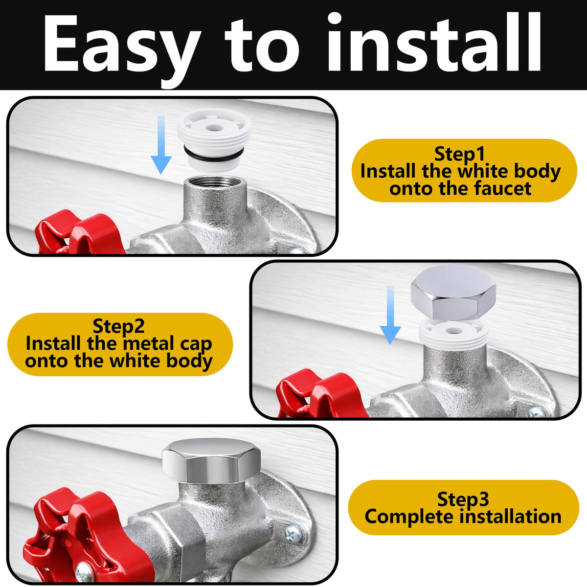 2 Pack Vacuum Breakers Outside Faucet Compatible with Vac-Vbk-X1B