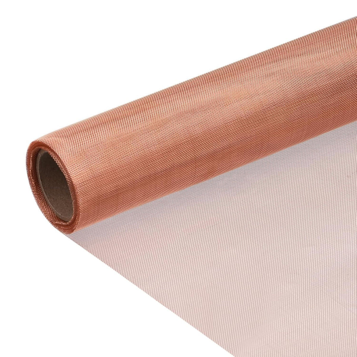 Copper Mesh Screen 12" x 118", 40 Mesh Copper Screen, Woven Wire Mesh Screen for Dense Filter, Fabric DIY Kit, Window Protection, 99.9% Pure Copper
