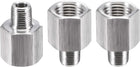 Pipe Fitting Reducer Adapter 1/8" NPT Male x 1/4" NPT Female for Water Oil Air Pressure Gauge Temp Sensor, Stainless Steel, 3pcs