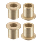 Flange Sleeve Bearings 8mm Bore 12mm OD 15mm Length 16mm Flange Dia 2mm Flange Thickness Sintered Bronze Self-Lubricating Bushing 4pcs