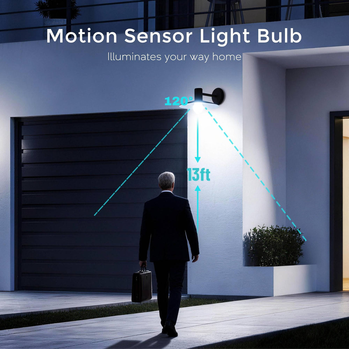 Bombillas con sensor de movimiento LinkMejor 6 unidades, bombilla con detector de movimiento