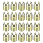 50Pcs Threaded Inserts, M3-0.5x6 & M5-0.8x6 Zinc Plated Carbon Steel Self Tapping Thread Insert Reinforce Repair Tool for Automotive Industry