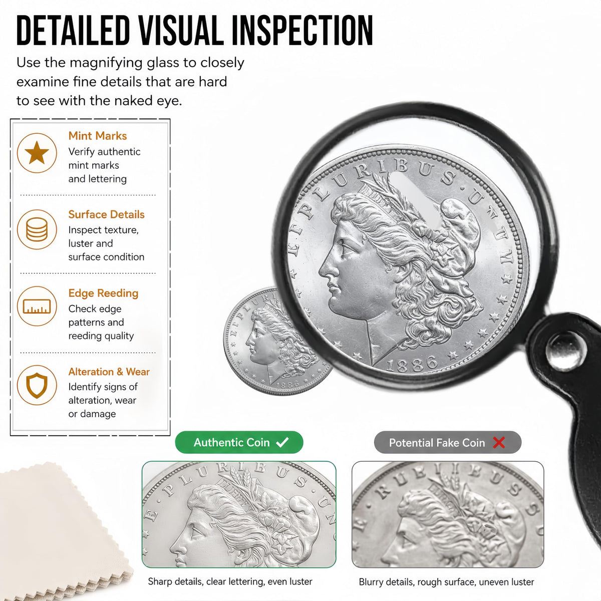 Set de testare Coin Ping cu Pocket Pinger pentru instrumente de verificare Coin