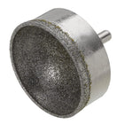 Diamond Grinding Mounted Point, 50mm 100 Coarse Grits Spherical Concave Head Bead Fine Grinding Bit for Jade Amber Stone Beeswax Glass