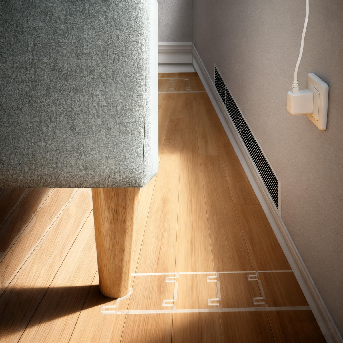 Klar akryl sofa vægafstandsholder, 2-9 tommer justerbar sofa stopper 2-pakke