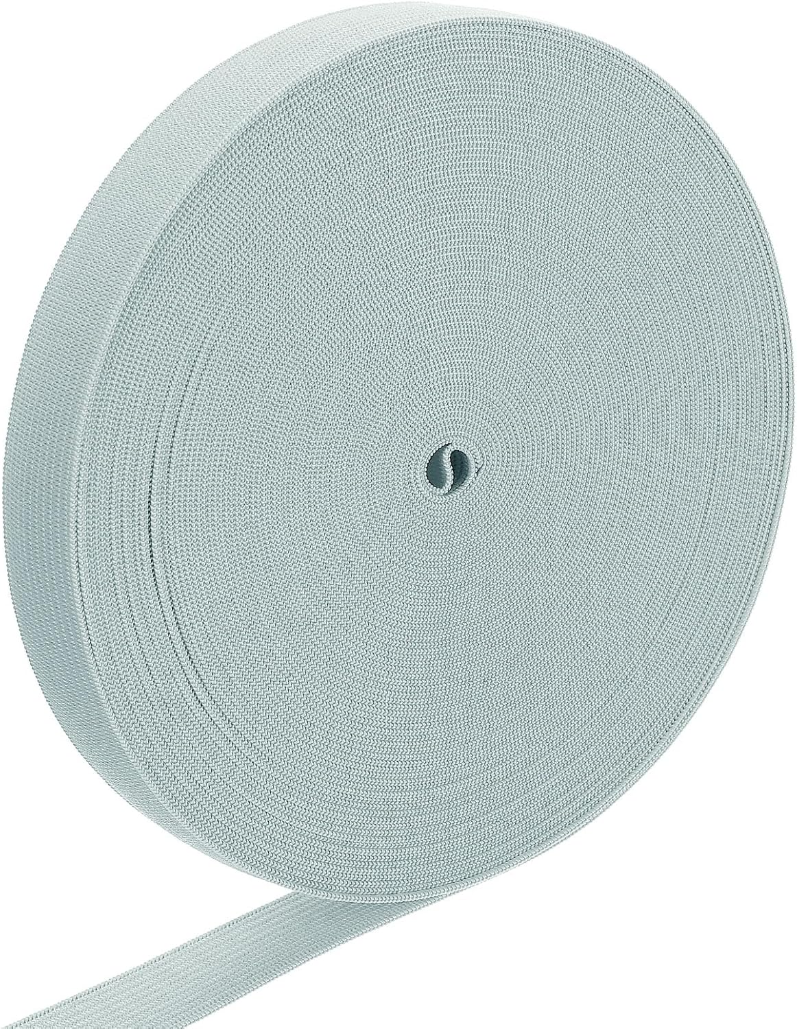 LinkMejor Elastic Band, 0.7" x 15 Yard Stretch Knit Elastic Bands Fabric Elastic Band for Sewing, Wigs, Waistband, Pants, Craft DIY (Gray)