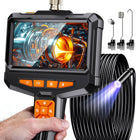 Cámara Endoscópica con Luz, Borescope Portátil, Cámara de Inspección IPS de 4.3"