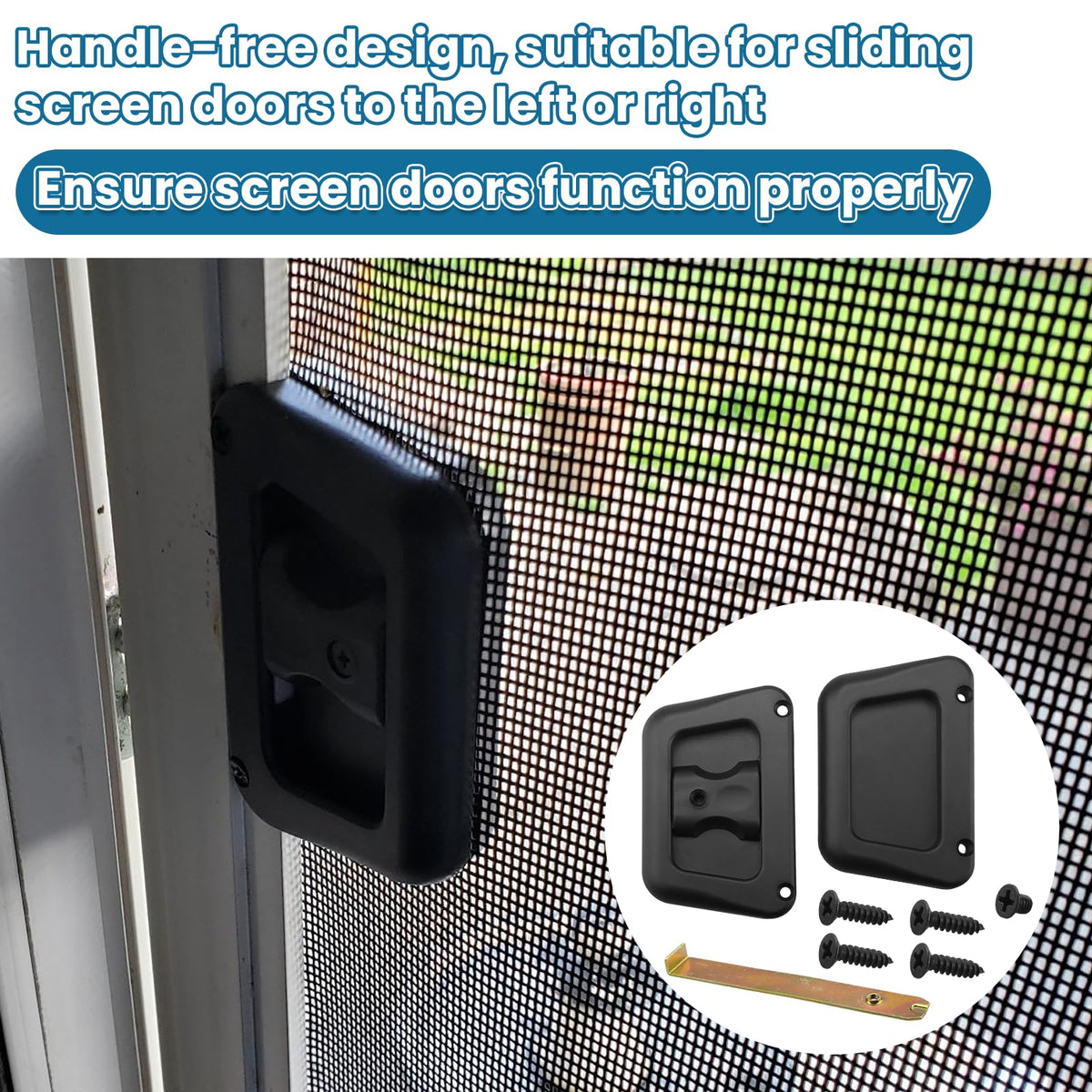 A187 กระดานประตูเคลื่อนตัวดึงแบบ Prime-Line A187 Screen Door