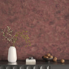 LinkMejor 16"×197" Red Rusty Concrete Wallpaper Peel and Stick Luxury Metallic Industrial Cement Contact Paper Waterproof 3D Textured Adhesive Vinyl Wrap for Countertops Bedroom Living Room Office