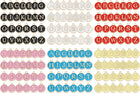 156 Pcs Letter Charm, Alloy A-Z Initial Charm Round Alphabet Pendant for Necklace Bracelet Earring Jewelry Making Diy, Black+White+Pink+Blue+Yellow+Red