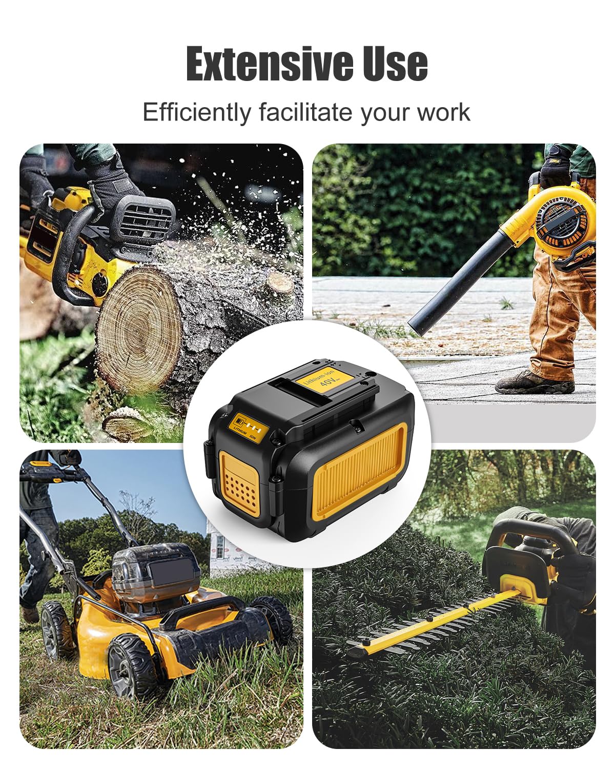 رابط أفضل 40V 7.5Ah بديل لبطارية Dewalt 40V DCB404 DCB406 DCB407