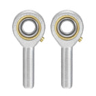 POSB7 Rod End Bearings 7/16-inch Bore Pre-Lubricated Bearings 7/16-20 Male Thread Left Hand 2pcs