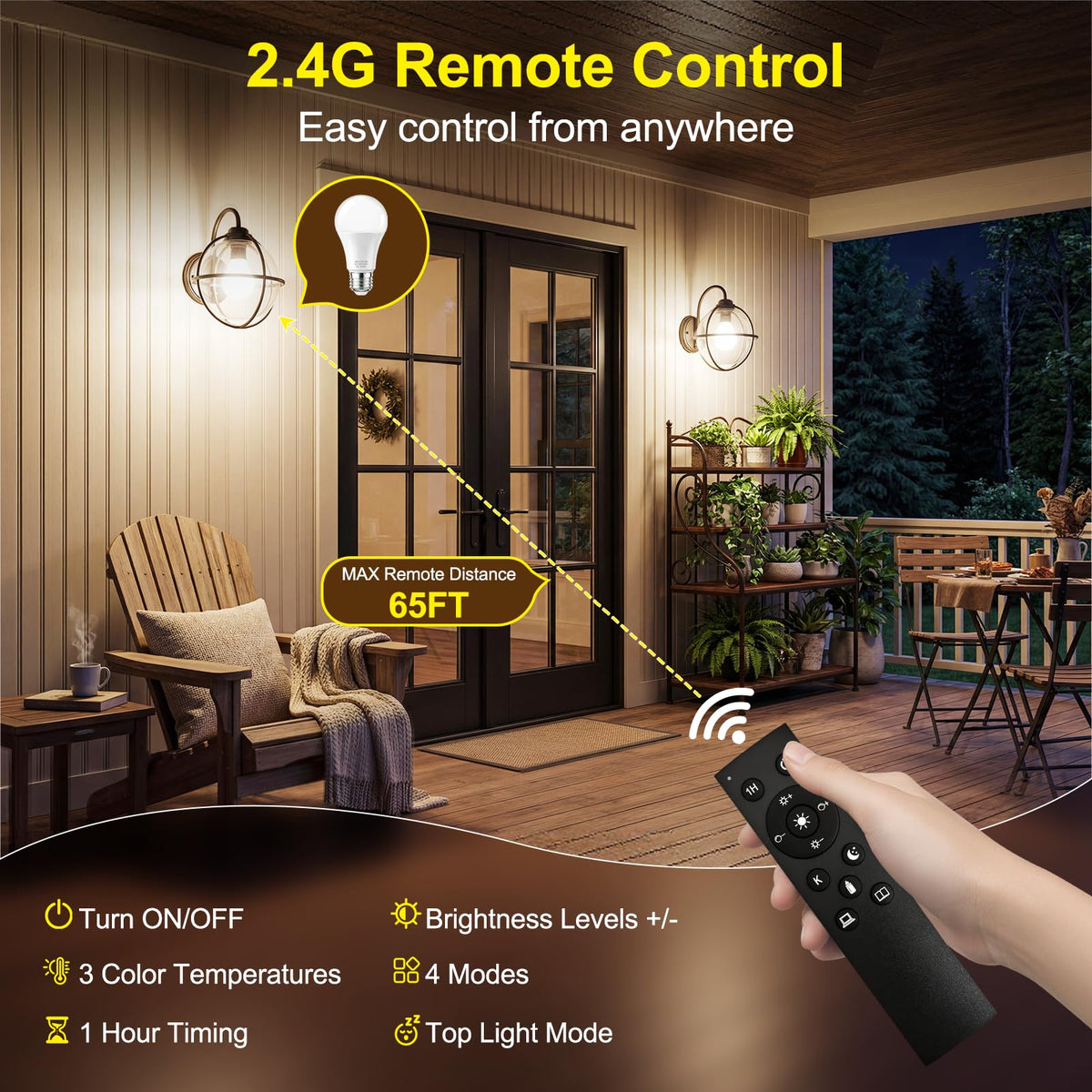 A19 Lampadine a LED a Distanza, 700LM 9W E26/E27 60W Equivalent