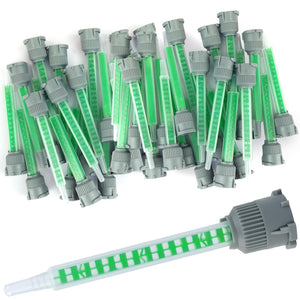 LinkMejor 20 PCS Epoxy Mixing Nozzle Adhesive Mixing Nozzle Tip Applicator