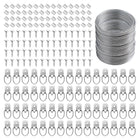 Kit de Ganchos de Suspensão de Imagens 181 Pcs Fio Anel D Hanger Quadro Metálico