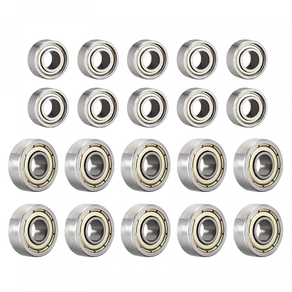 40pcs 605ZZ 683ZZ Deep Groove Ball Bearings Carbon Steel Double Shielded