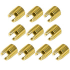 Self Tapping Threaded Inserts M8 M12x15mm 45# Carbon Steel Repairing Nuts 10pcs