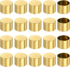 20 Pcs Stainless Steel Cord End Caps, 10 mm End Cap Barrel Beads Leather Cord End Caps for Jewelry Making DIY Tassel 8 mm Length Golden