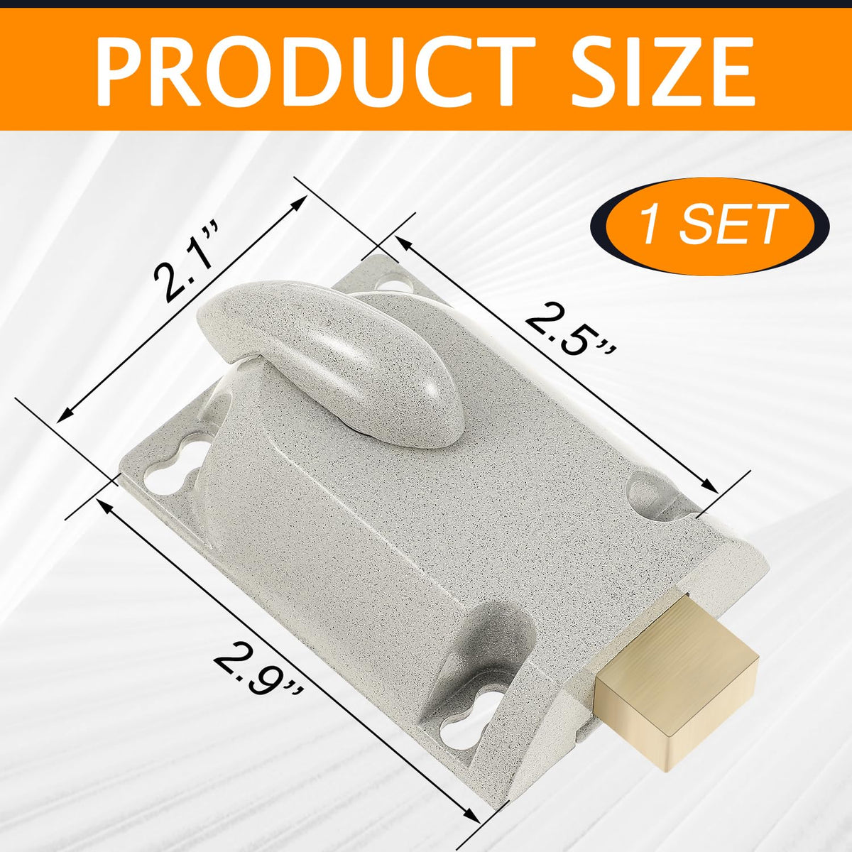 LinkMejor A Set Garage Door Locks Set with Keys Twist Deadbolt Locks