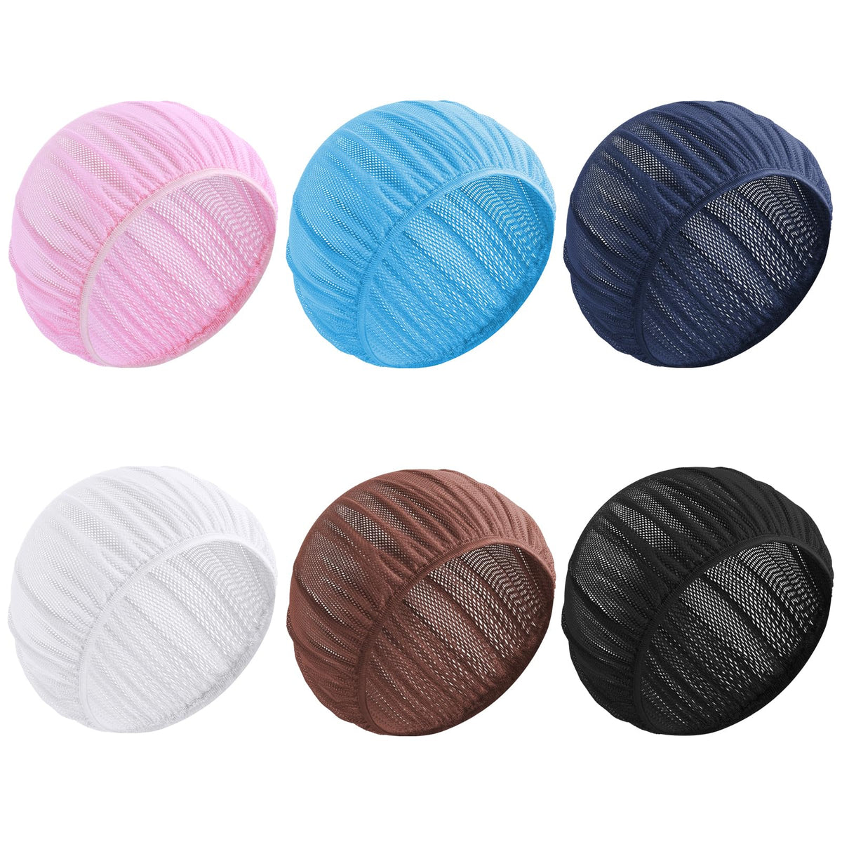 LinkMejor 4 Pcs Mesh Sleep Bonnets Night Sleep Cap Wig Caps