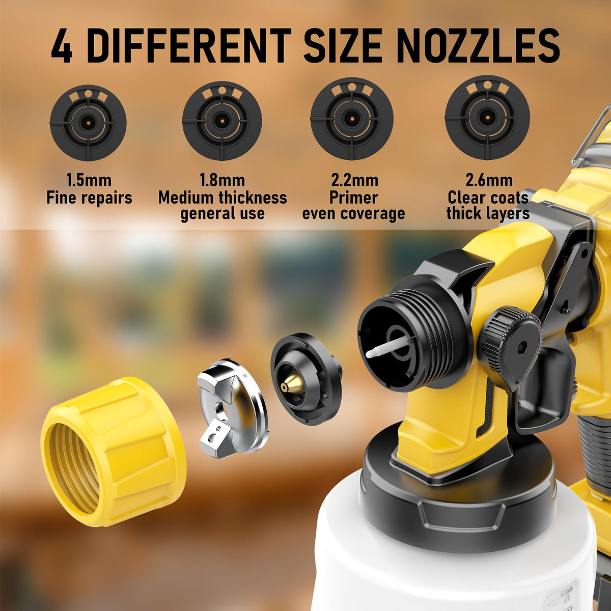 สเปรย์สีไร้เชื่อมต่อกับ Dewalt 20V Battery (ไม่มีแบตเตอรี่)